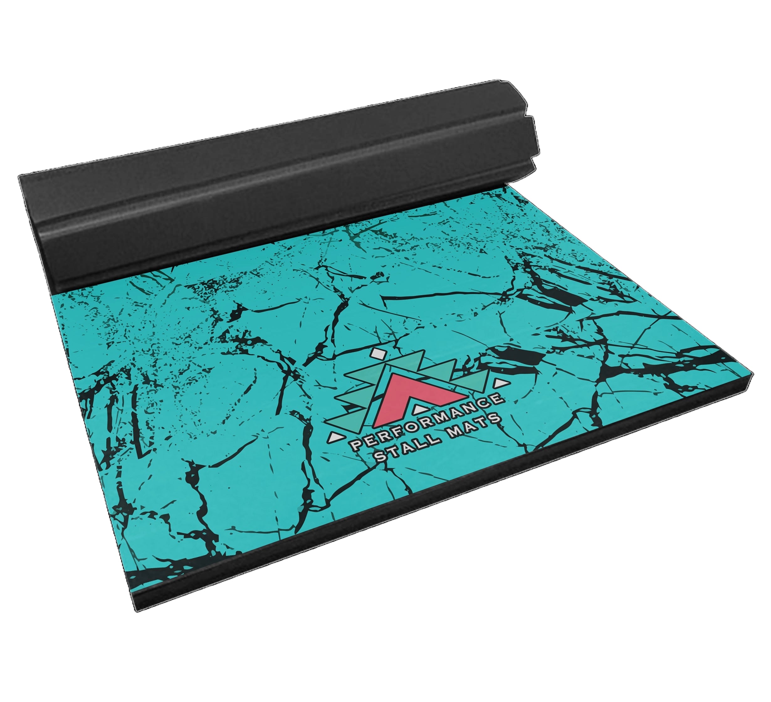 Turquoise Stone Design 5x10 Portable Stall Mat – Lightweight Roll-Up Mat for Horse Stalls, Events, and Trailers