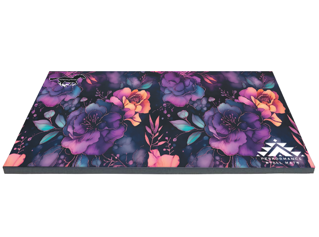 WW Midnight Bloom Design 5x10 Portable Stall Mat – Lightweight Roll-Up Mat for Horse Stalls, Events, and Trailers