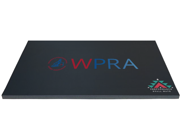 Official WPRA Black 5x10 Portable Stall Mat – Lightweight Roll-Up Mat for Horse Stalls, Events, and Trailers