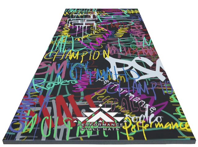 Street Art Design 5x10 Portable Stall Mat – Lightweight Roll-Up Mat for Horse Stalls, Events, and Trailers
