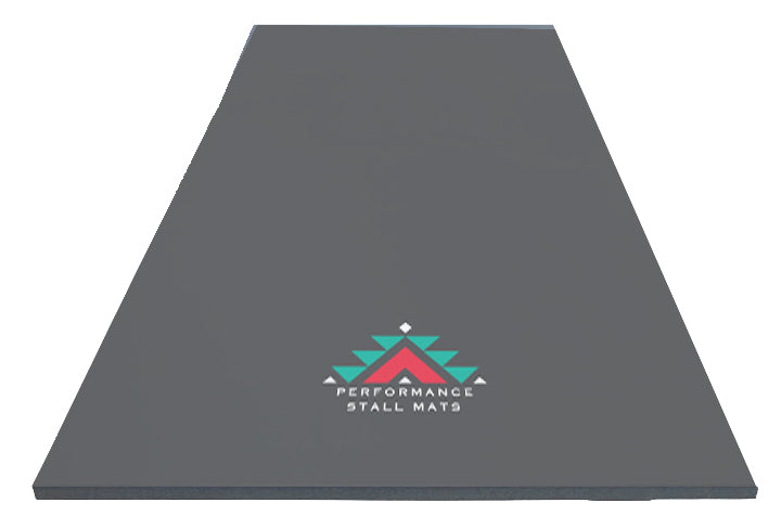 Grey 3x9 β Roll-up stall mat for horses, grooming, or travel setups