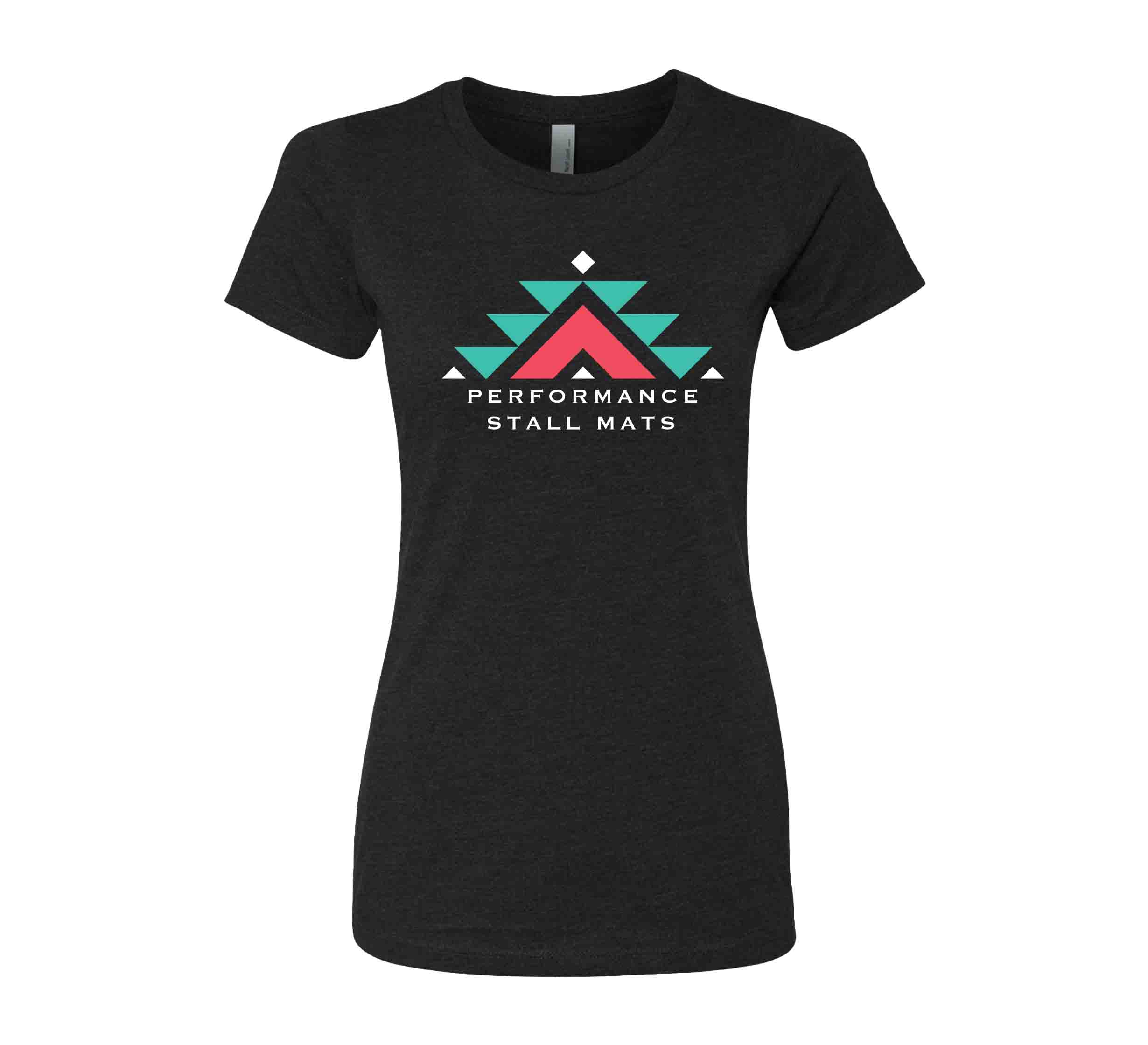 Womens Performance Stall Mats T-Shirt Black