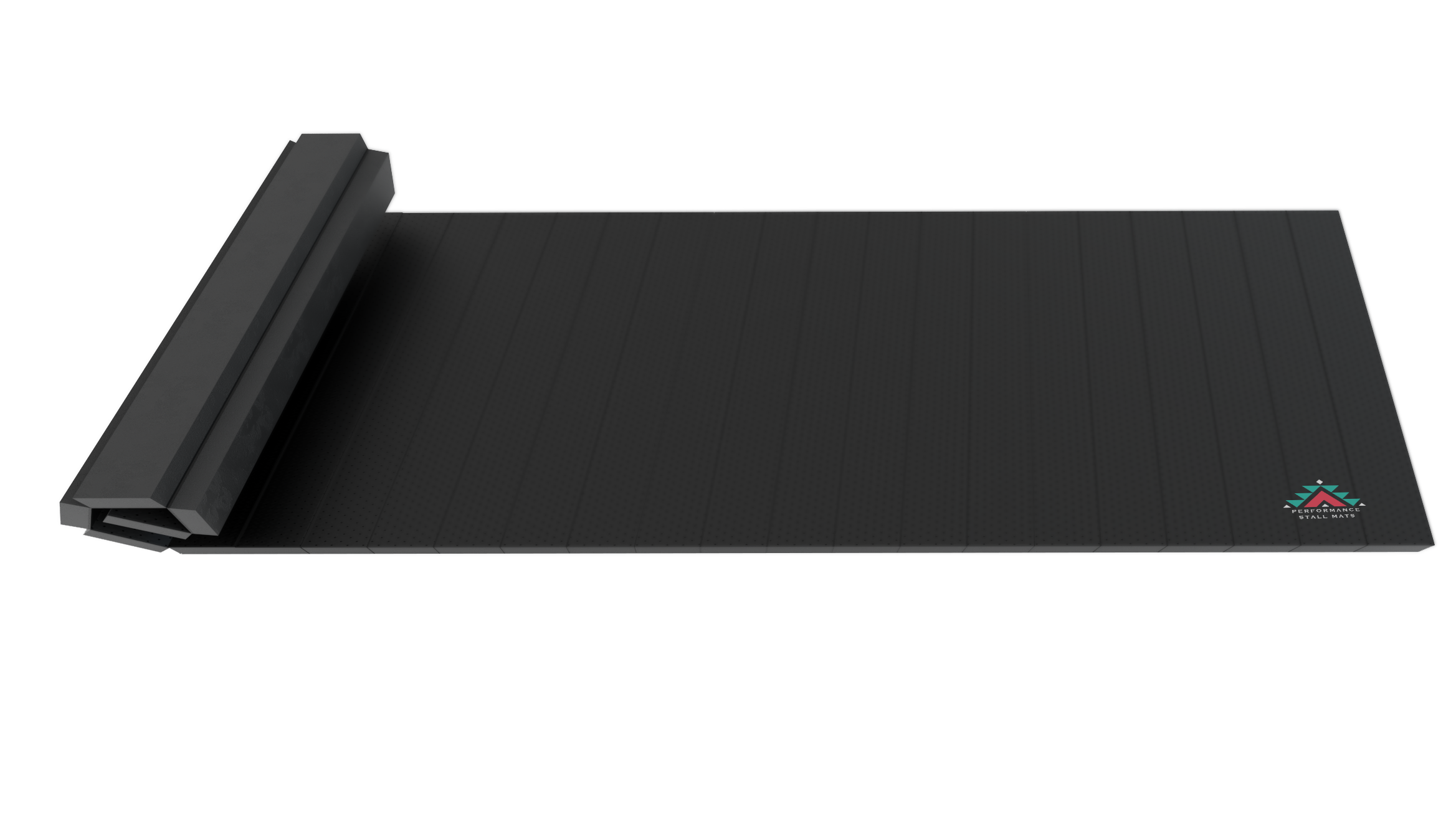 Black 51x15 Livestock Mat – Narrow vinyl mat for barn aisles and calf pens