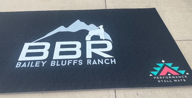 CUSTOM 3x9 Stall Mat Black