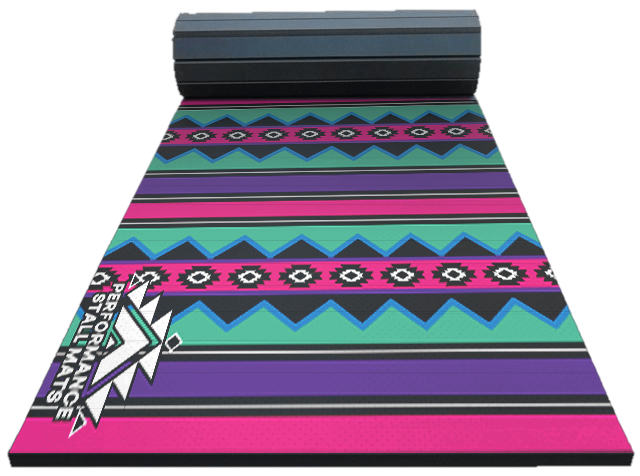 PRE ORDER Portable Stall Mat Rodeo Retro-5x10