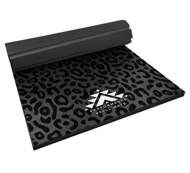 5X10 Black Leopard Stall Mat-FREE BAG